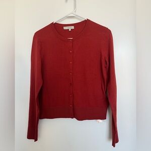 Hobbs of London Burnt Orange Button-Up Cardigan, Size Size S, NWOT